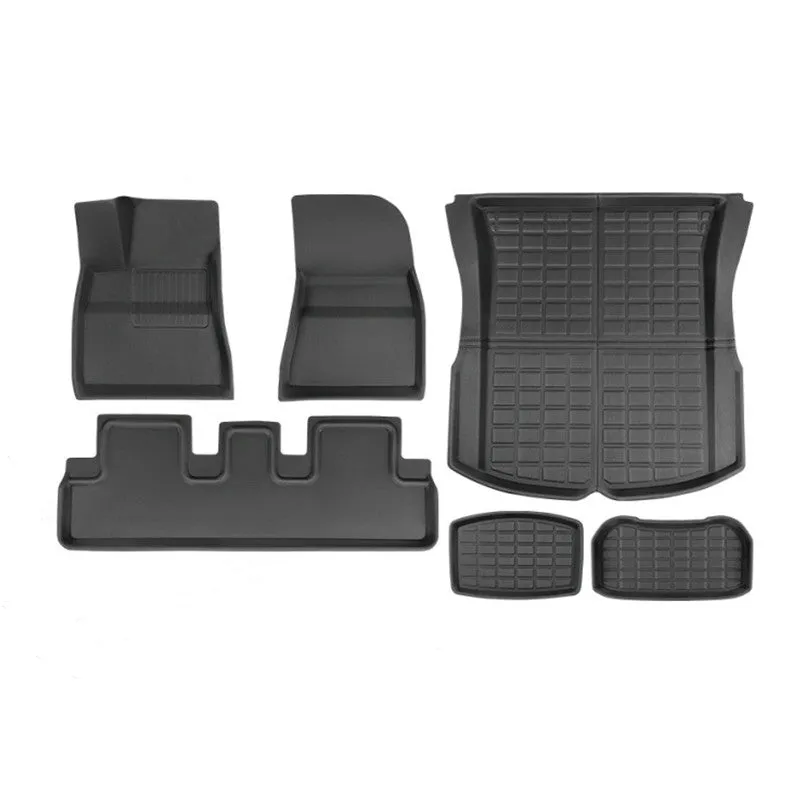 TESERY All Weather 3D Floor Mats for Tesla Model Y & Model 3 Highland