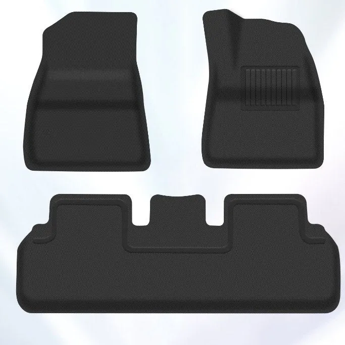 TESERY All Weather 3D Floor Mats for Tesla Model Y & Model 3 Highland