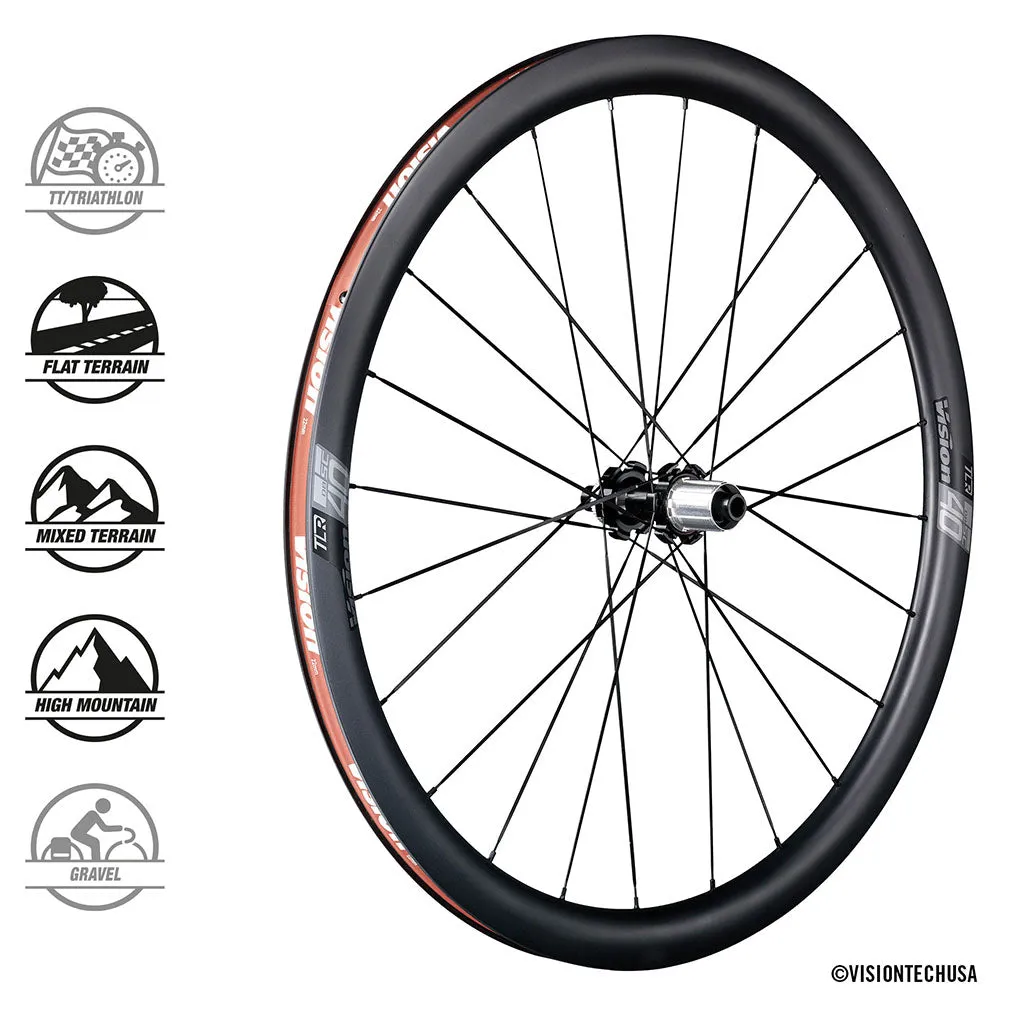 Vision SC Carbon Wheelset 40mm - Disc Brake