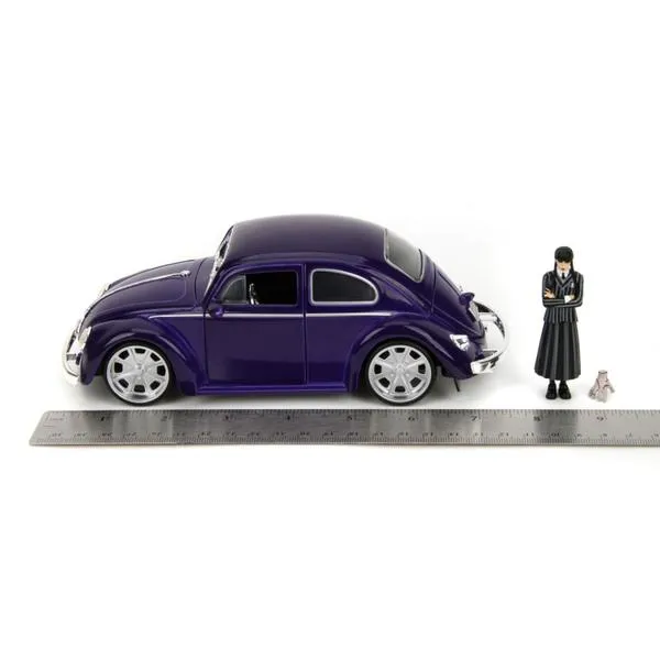 Wednesday (TV) - VW Beetle (with Wednesday) 1:24 Scale Diecast Vehicle