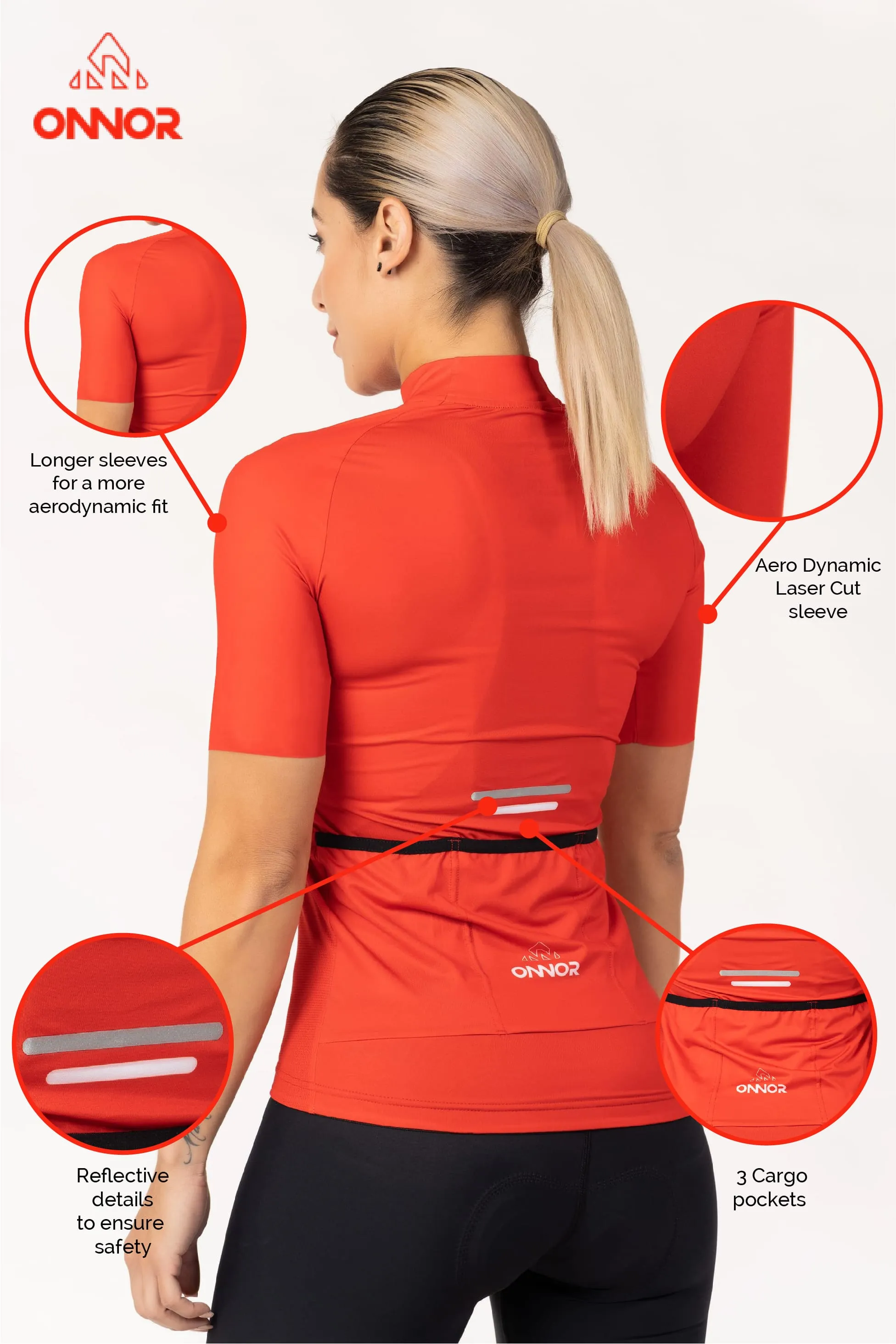Women's DNA Red Elite Cycling Jersey
