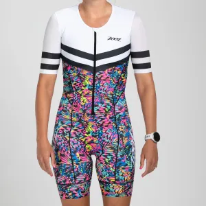 Womens LTD Triathlon Aero Full Zip Racesuit - Mariposa