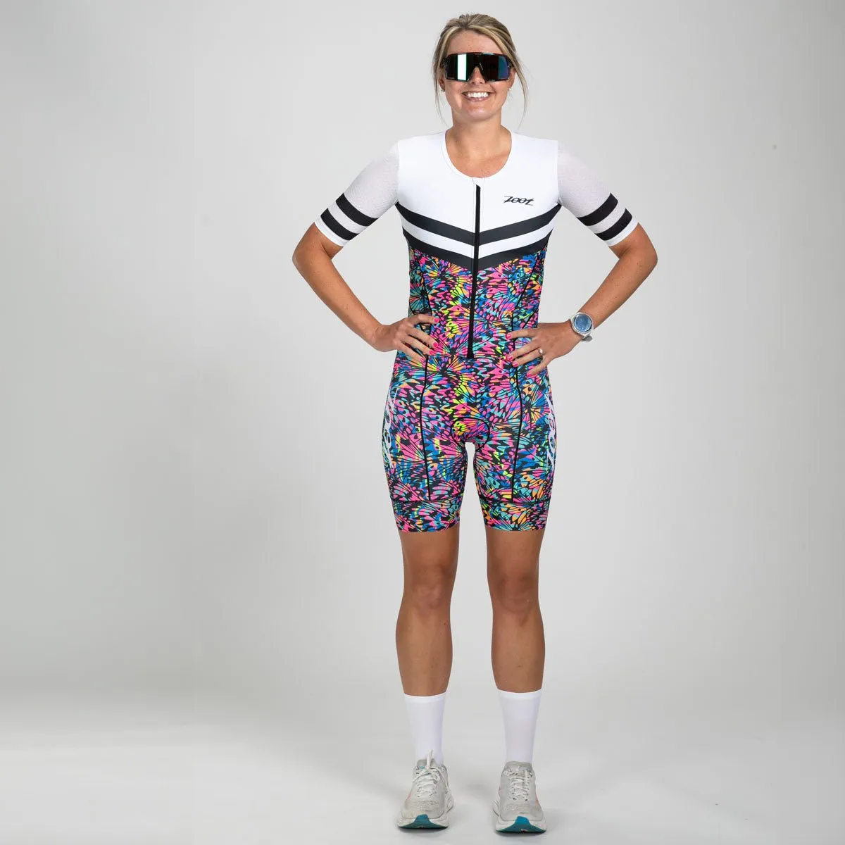 Womens LTD Triathlon Aero Full Zip Racesuit - Mariposa