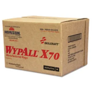 WYPALL X70 RAGS, 11 X 16 1-2, WHITE, 174CT-BOX
